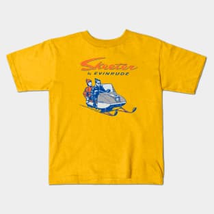 Evinrude Skeeter Snowmobiles Kids T-Shirt